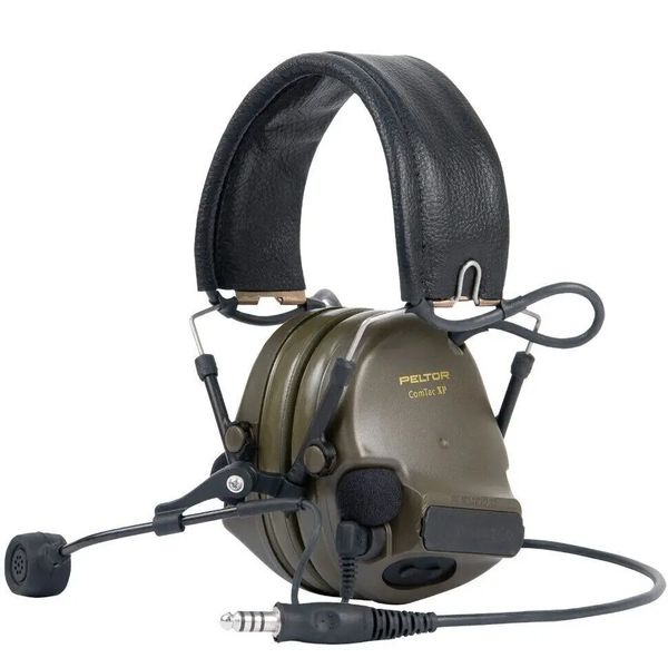 Тактичні навушники активні 3M™ PELTOR™ ComTac™ XPI Headset, NATO (MT20H682FB-86), вертикальні з 1 аудіовиходом J11 (NATO) 51017 фото